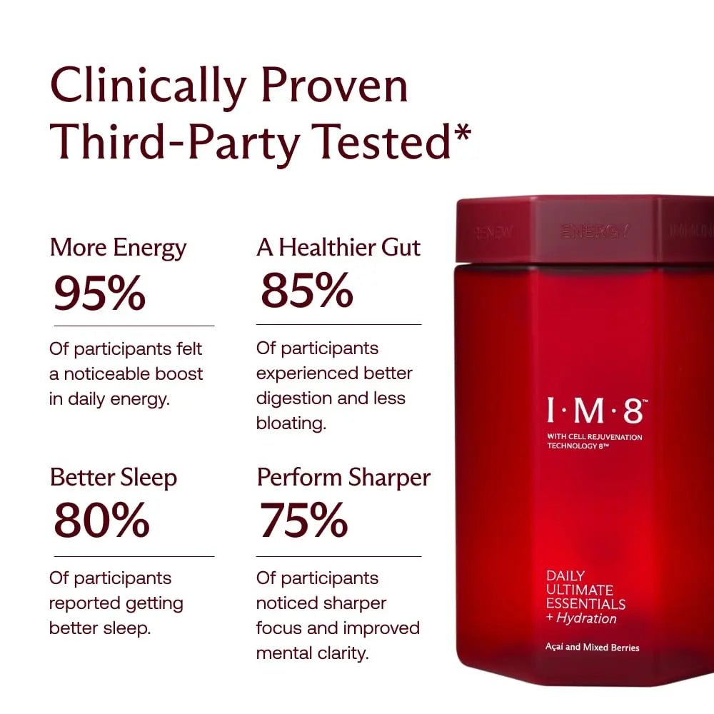 IM8 Daily Ultimate Essentials All-in-One Multivitamin Supplement (30 Servings, Starter Kit - Scoop + Tumbler Included) - dailyvitalstore