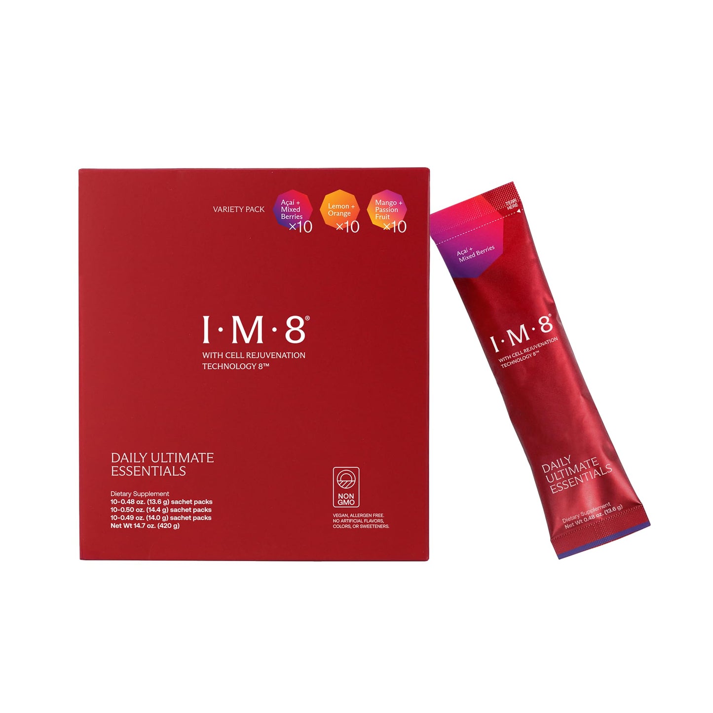 IM8 Daily Ultimate Essentials All-in-One Multivitamin Supplement, 92 Nutrient Rich Ingredients CoQ10, Probiotics, Vitamins, Greens - dailyvitalstore