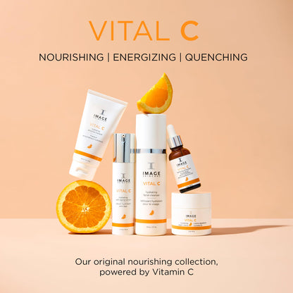 IMAGE Skincare, VITAL C Hydrating Anti-Aging Serum, with Potent Vitamin C to Brighten, Tone and Smooth Appearance of Wrinkles, Sample Size 0.5 fl oz - dailyvitalstore