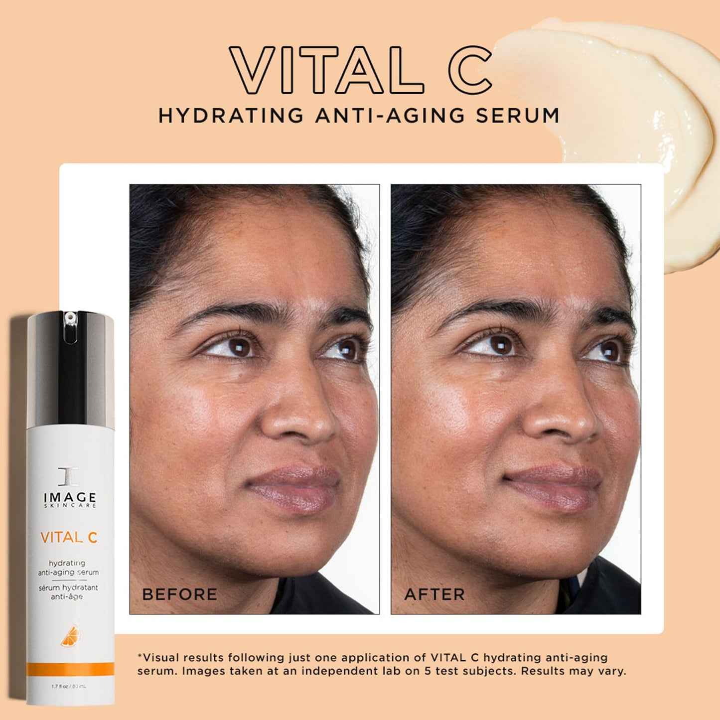IMAGE Skincare, VITAL C Hydrating Face Serum, with Vitamin C and Hyaluronic Acid, to Brighten, Tone and Smooth Appearance of Wrinkles, 1.7 fl oz - dailyvitalstore