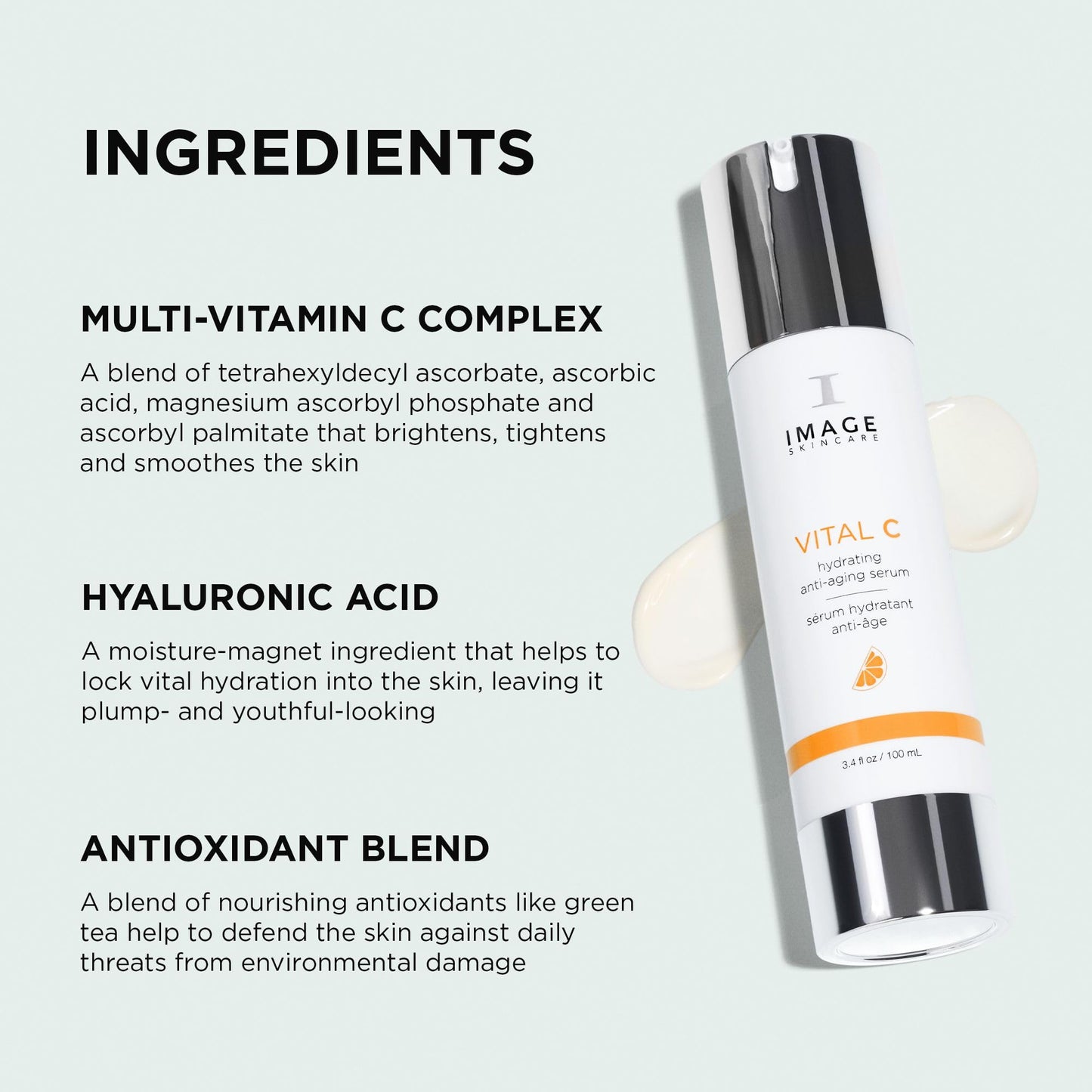 IMAGE Skincare, VITAL C Hydrating Face Serum, with Vitamin C and Hyaluronic Acid, to Brighten, Tone and Smooth Appearance of Wrinkles, 1.7 fl oz - dailyvitalstore