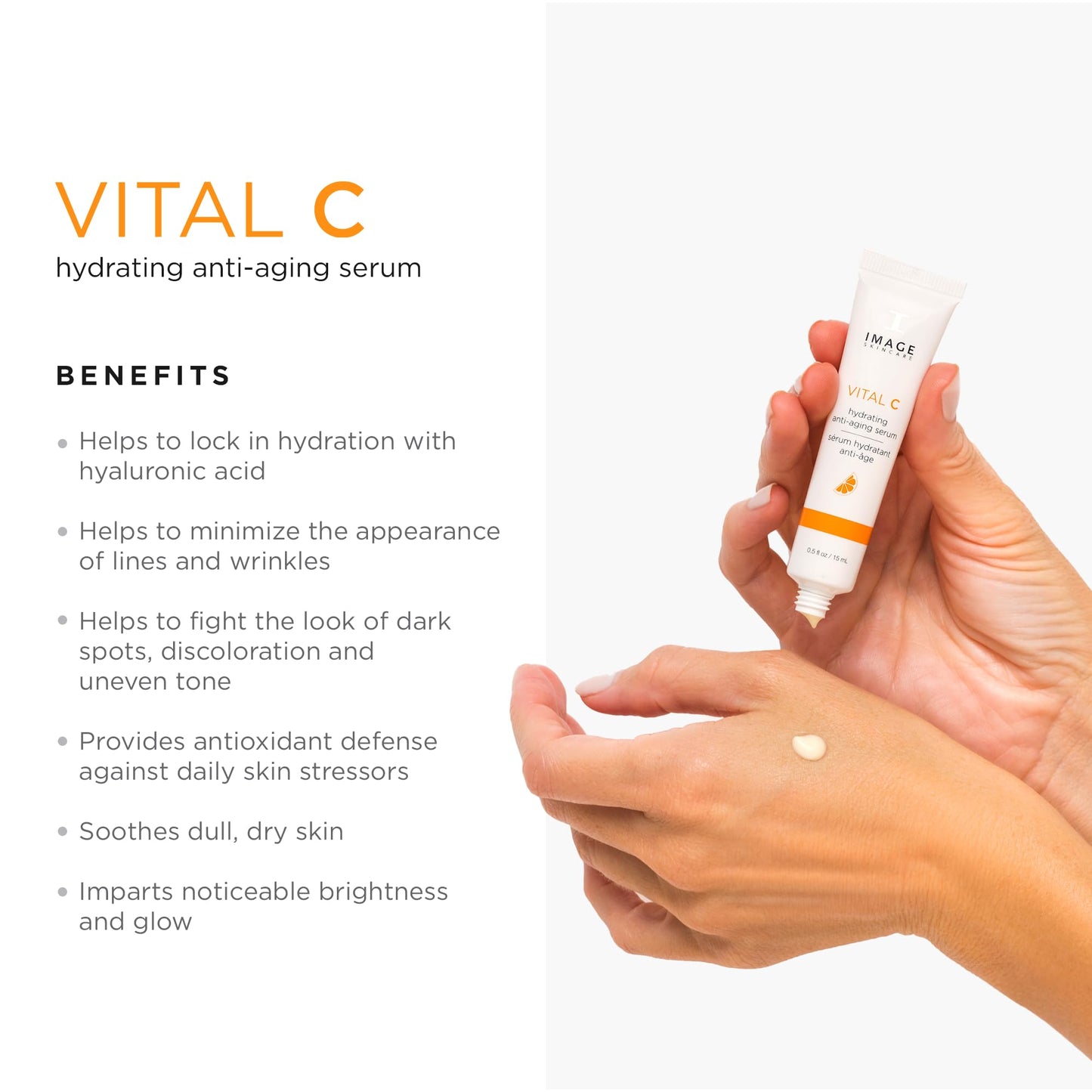 IMAGE Skincare, VITAL HYDRATION 3-Step Vitamin C Routine, Made with Hyaluronic Acid for Anti-Aging, Dry, Dull Skin, 3 Piece Skin Care Set - dailyvitalstore