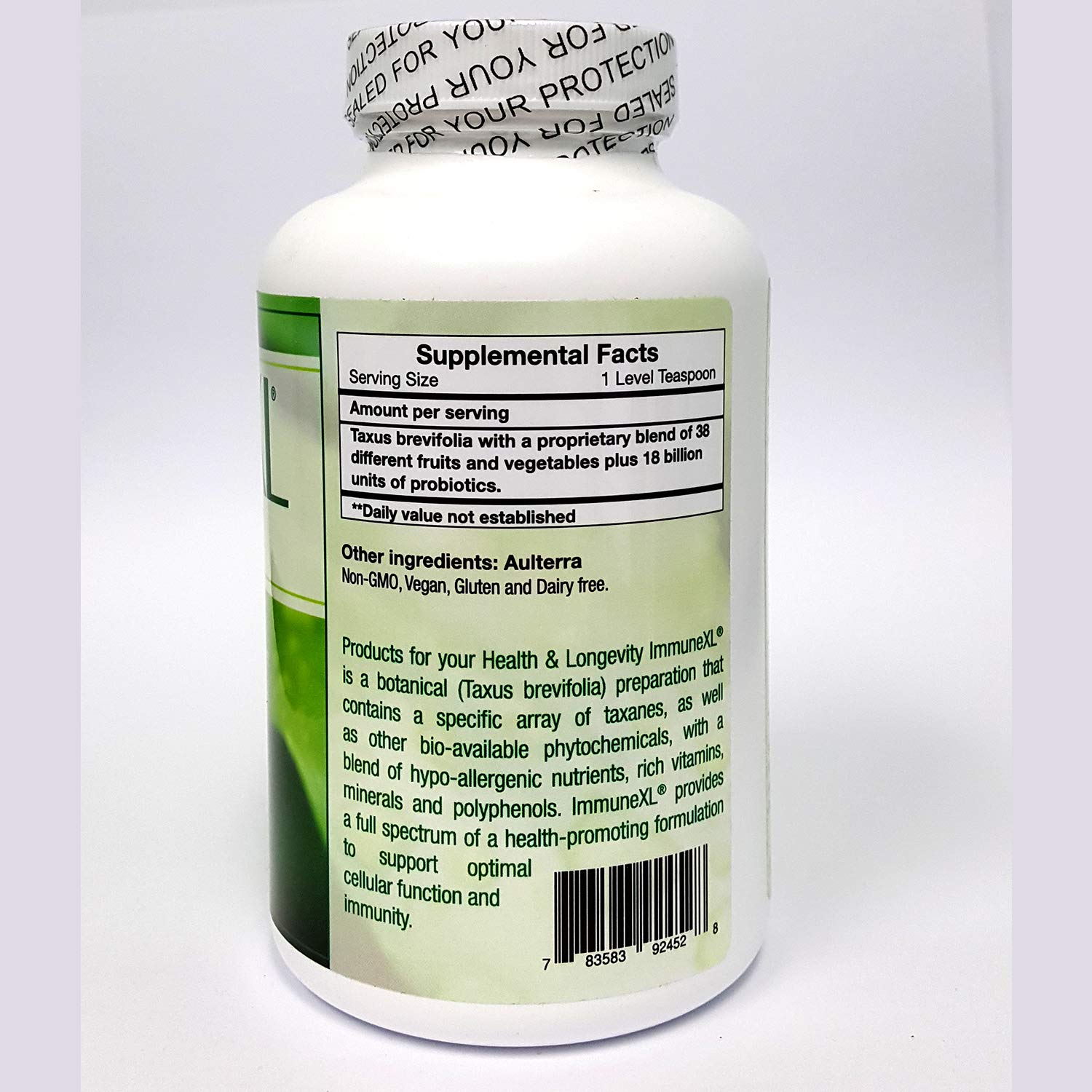 ImmuneXL Ultra Plus Powder (with Aulterra), 200 Grams - dailyvitalstore