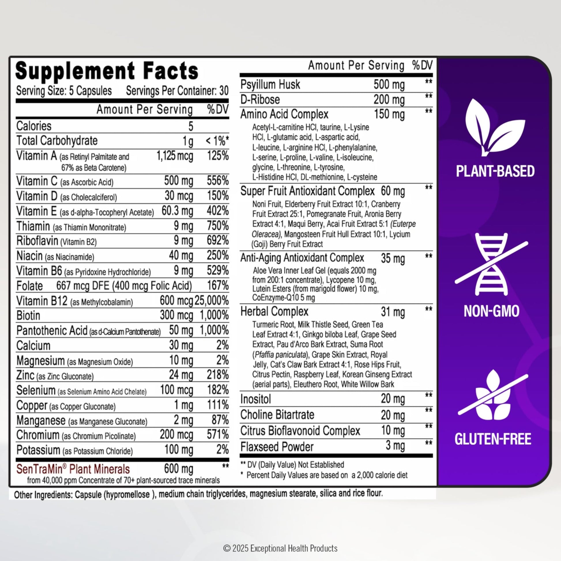 Immuno 150, Immune Support Supplement, Packed with 70 Plant Minerals, 13 Essential Vitamins and 68 Additional Nutrients-150 Vegetable Capsules- Immune Boost for All Age Groups - dailyvitalstore