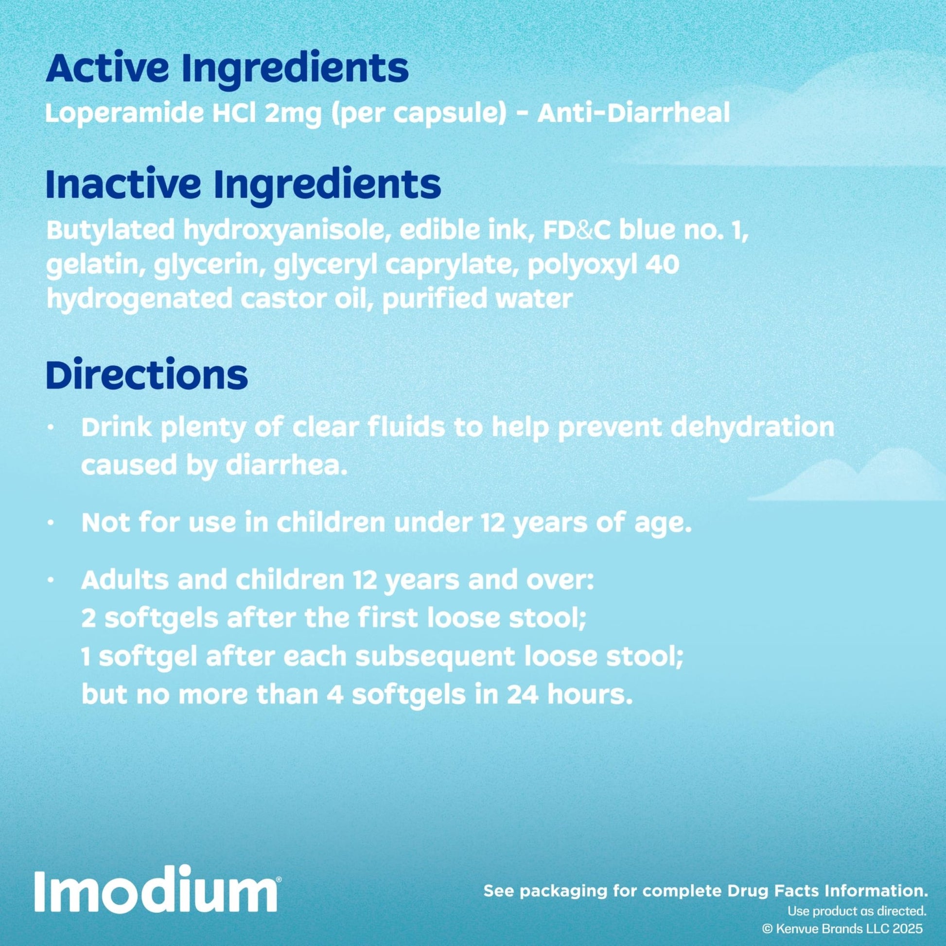 Imodium A-D Fast-Acting Anti-Diarrheal Softgels, Loperamide HCl 2 mg, Travel Essential Diarrhea Relief Medicine for Adults, 24 Count, Anti Diarrhea Pills,Easy to Swallow, for Ages 12+ - dailyvitalstore