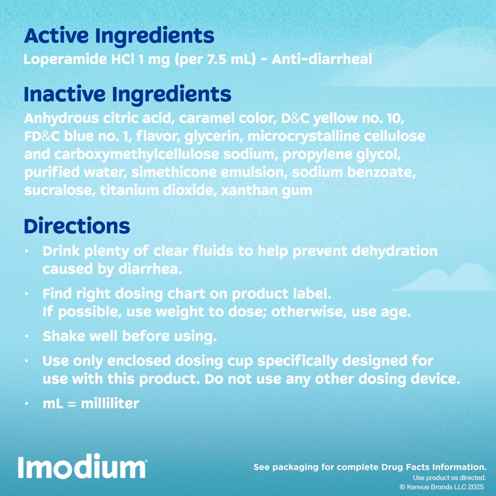 Imodium A-D Liquid Anti-Diarrheal Medicine with Loperamide HCl to Help Control Symptoms of Diarrhea Due to Acute, Traveler's Diarrhea, Mint Flavor, 8 fl. oz - dailyvitalstore