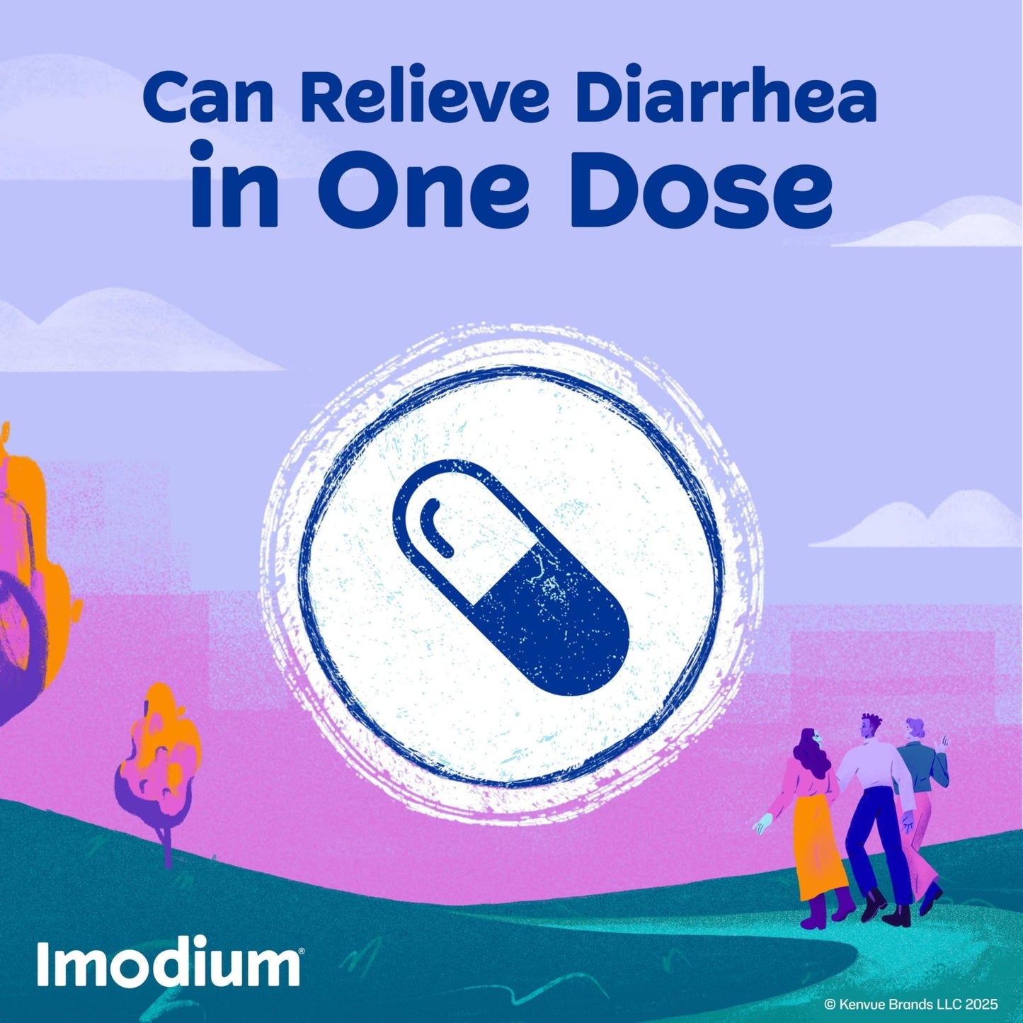Imodium Multi-Symptom Relief Caplets, Loperamide Hydrochloride & Simethicone Anti-Diarrheal Medicine for the Relief of Diarrhea, Gas, Bloating, Cramps & Pressure, 18 ct - dailyvitalstore