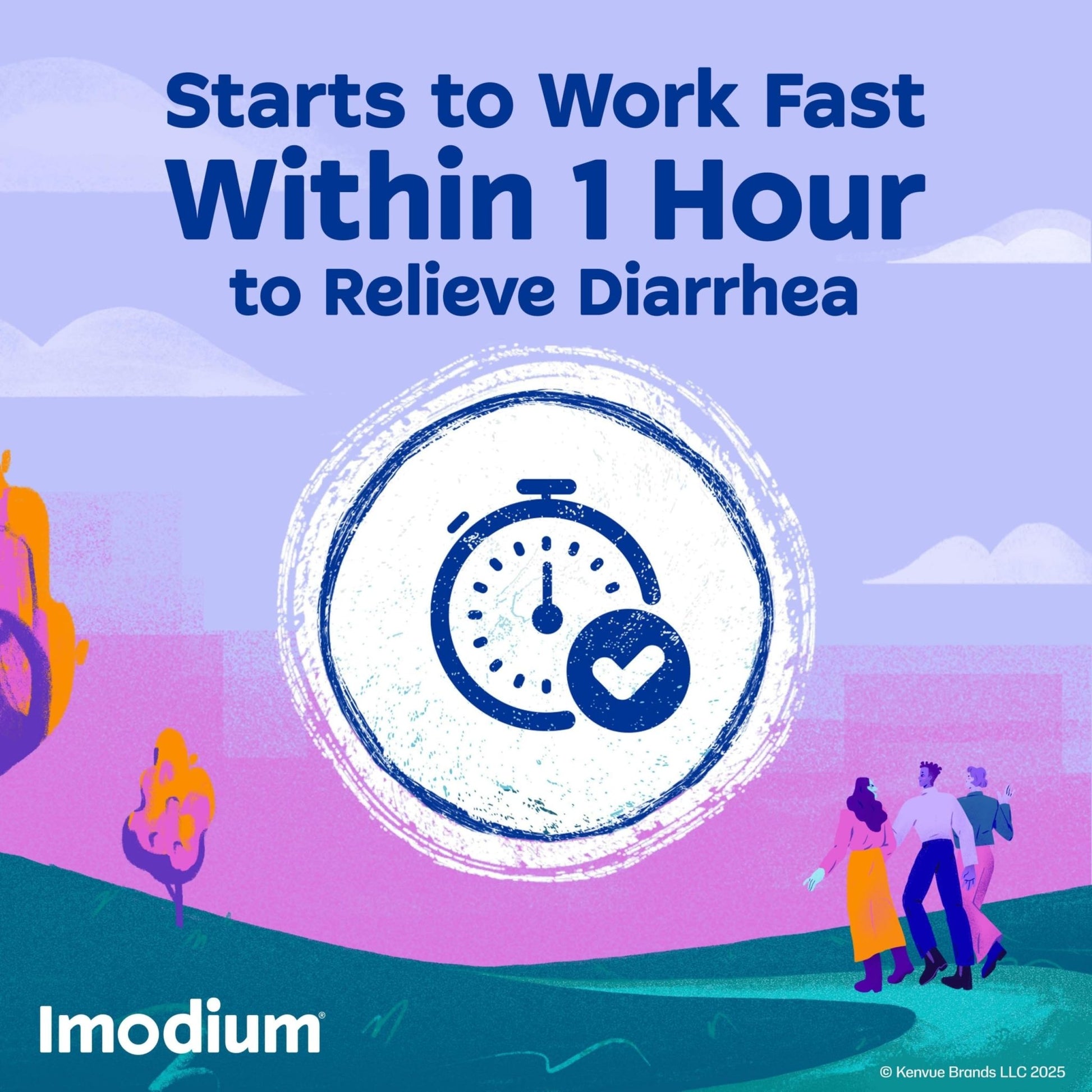 Imodium Multi-Symptom Relief Caplets, Loperamide Hydrochloride & Simethicone Anti-Diarrheal Medicine for the Relief of Diarrhea, Gas, Bloating, Cramps & Pressure, 18 ct - dailyvitalstore