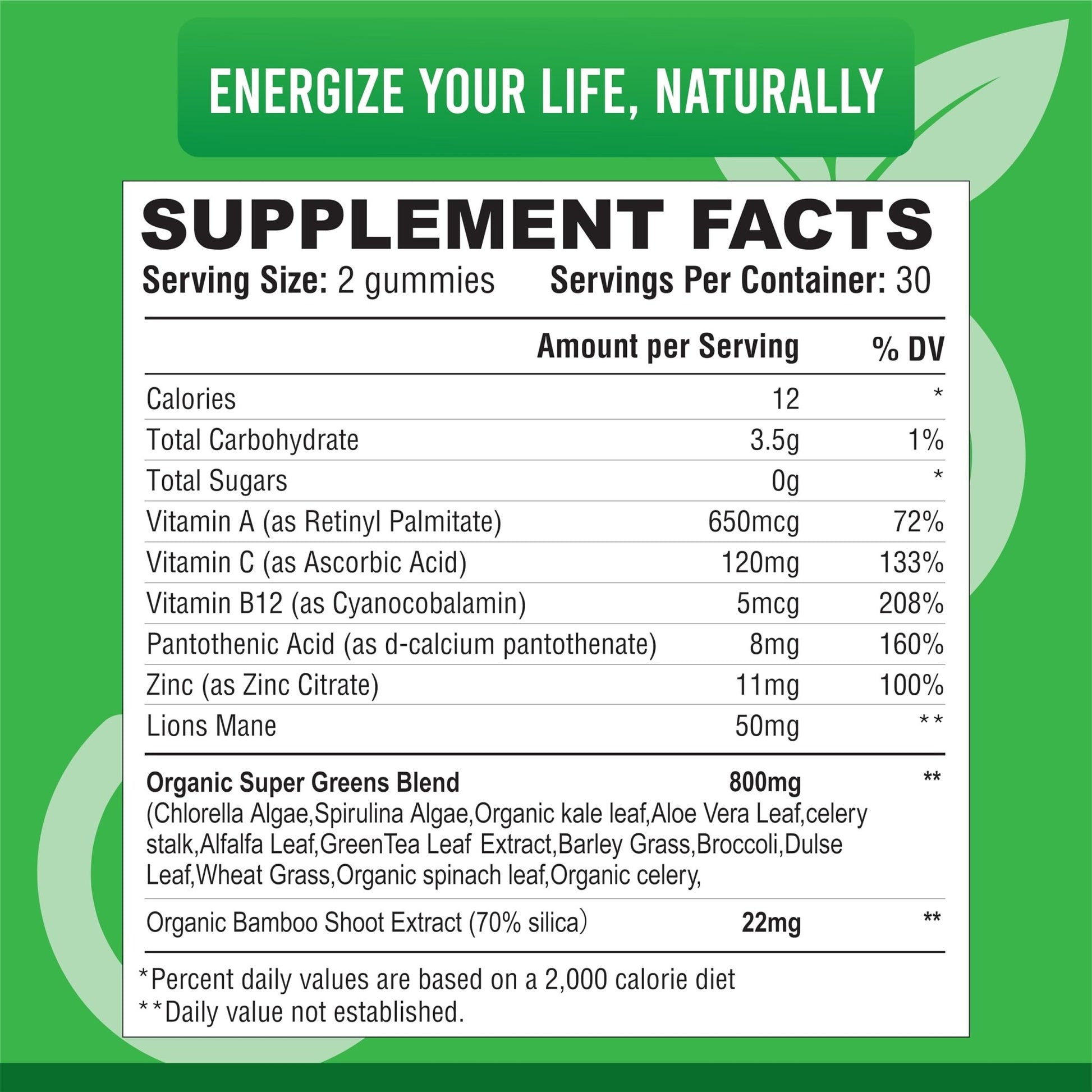 IMPACT Fiber Gummies for Adults, Women & Kids – Supergreens Veggies Daily High Fiber Gummies, for Gut Health & Immunity, Vegetarian Gummy Fiber Supplement, - dailyvitalstore
