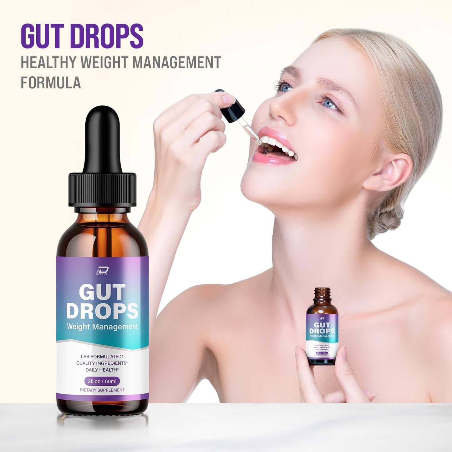 Indelo Gut Drops Healthy Formula – GutDrops All Natural Healthy Levels - Extra Strength Liquid, Reviews (1 Pack – 1 Month Supply) - dailyvitalstore