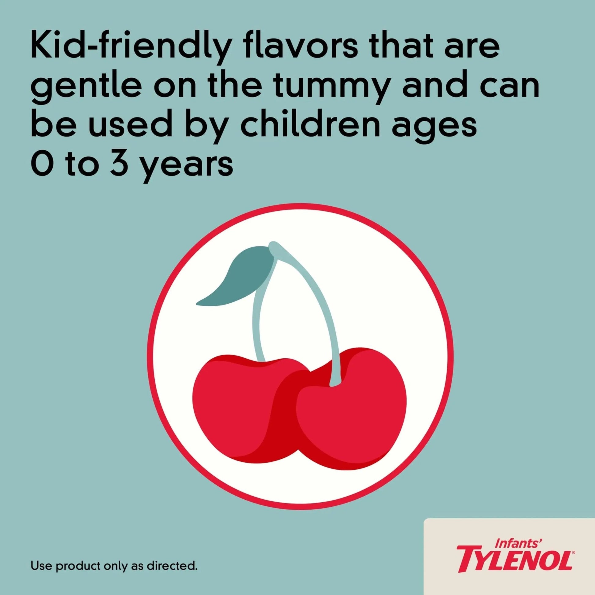 Infants' Tylenol Liquid Pain Reliever and Fever Reducer Medicine, Acetaminophen Oral Suspension for Sore Throat, Headache & Teething, Kids Fever Reducer; Dye-Free Cherry Flavor, 2 fl oz, Pack of 1 - dailyvitalstore