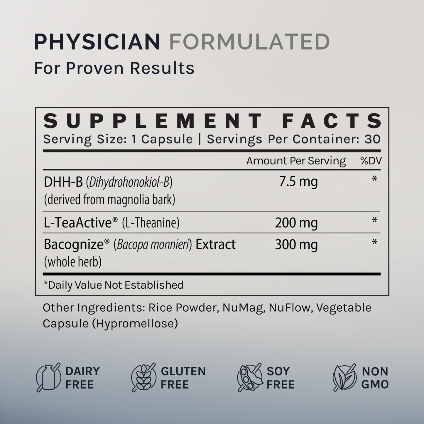 InfiniWell Calm - Mood & Cognitive Support Supplement for Adults with L-Theanine, Bacopa monnieri & DHH-B - Supports Relaxation, Focus & Mental Clarity (30 Capsules) - dailyvitalstore