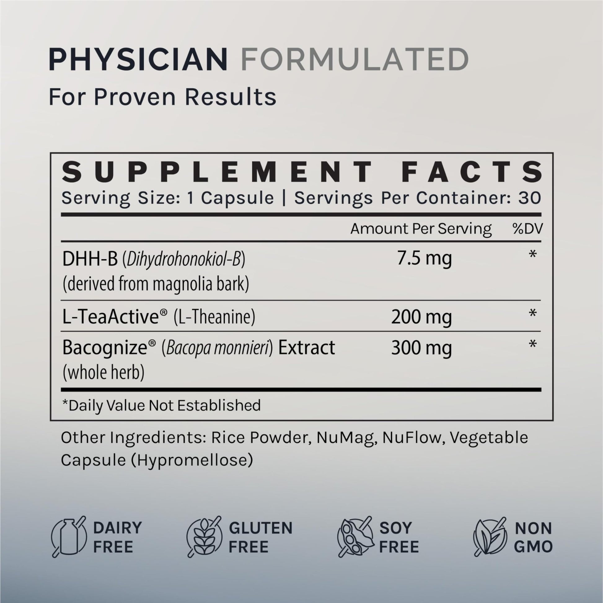 InfiniWell Calm - Mood & Cognitive Support Supplement for Adults with L-Theanine, Bacopa monnieri & DHH-B - Supports Relaxation, Focus & Mental Clarity (30 Capsules) - dailyvitalstore