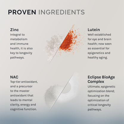 InfiniWell InfiniAge Longevity Supplements - Advanced Cellular Health Supplements with Lutein, N-Acetyl Cysteine (NAC) & Low Dose Zinc - Support Nutrient Sensing & Mitochondrial Health (30 Capsules) - dailyvitalstore