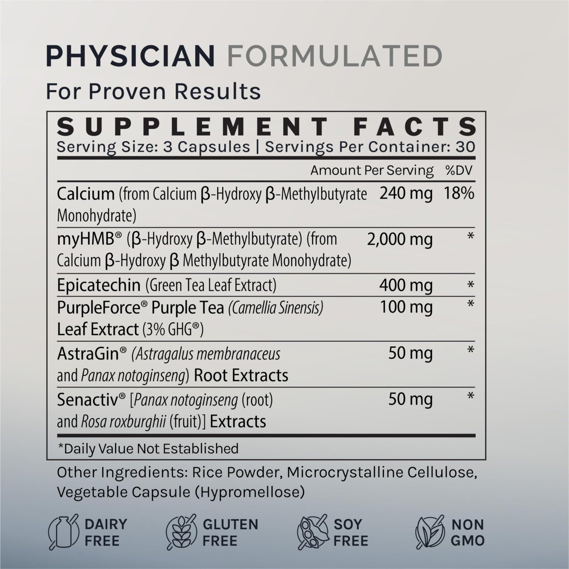 InfiniWell Strength - Muscle Recovery Supplements for Healthy Aging - HMB Supplement for Stamina, Endurance, Strength Gains & Mobility - Nourish Healthy Muscle Mass & Tissue Quality (90 Capsules) - dailyvitalstore