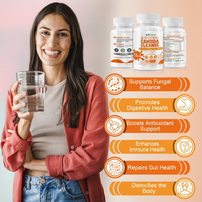 inGreens 11-in-1 Candida Support Supplement, Antifungal Overgrowth, Intestinal Detox & Gut Health for Women & Men, Balance Probiotic - dailyvitalstore