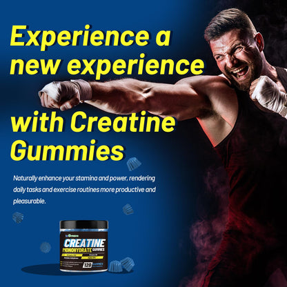 inGreens Creatine Monohydrate Gummies 6g per Serving, Sugar Free Creatine Supplements for Men & Women, Chewable Creatine for Muscle Growth, Strength, Energy - dailyvitalstore