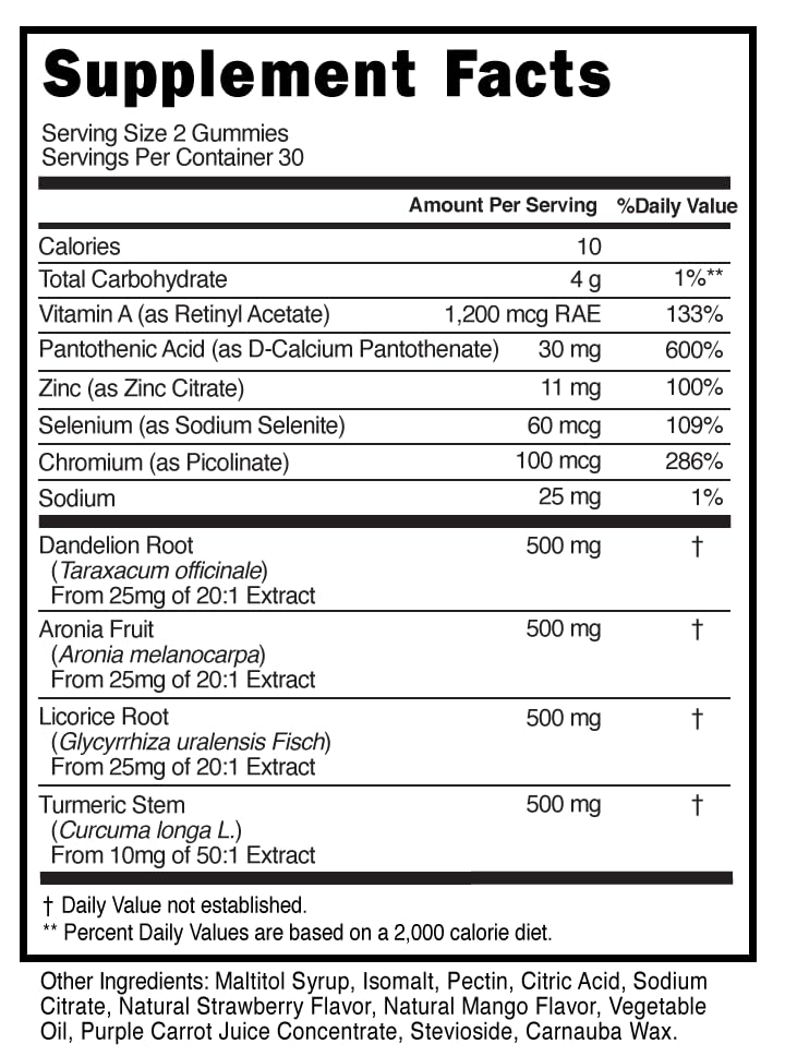 Innate Skin Health Body Clear Skin Acne Gummies - Complexion Supplement, Pantothenic Acid & Antioxidants, Vitamins 60 Count - dailyvitalstore