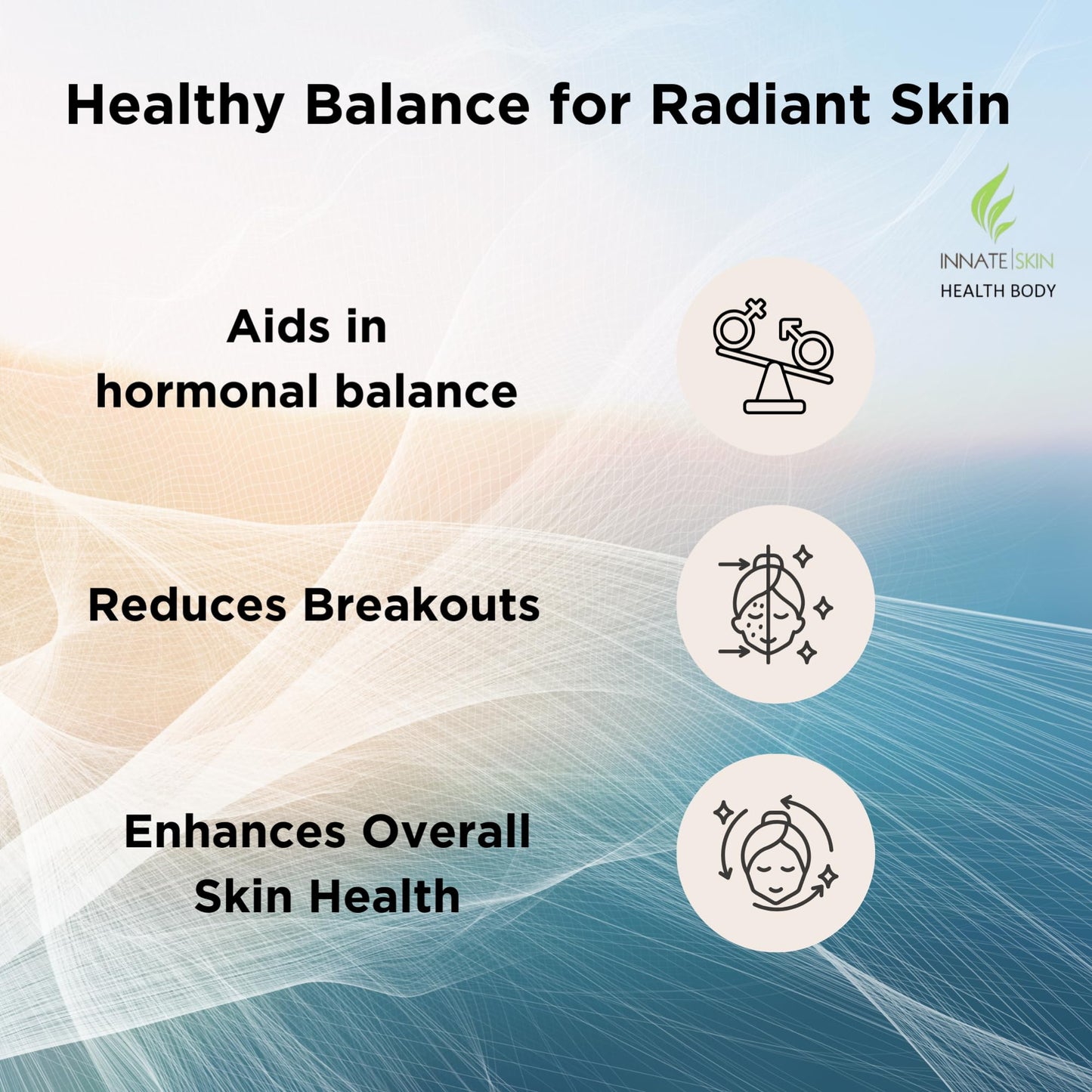 Innate Skin Health Body Clear Skin Acne Gummies - Complexion Supplement, Pantothenic Acid & Antioxidants, Vitamins 60 Count - dailyvitalstore