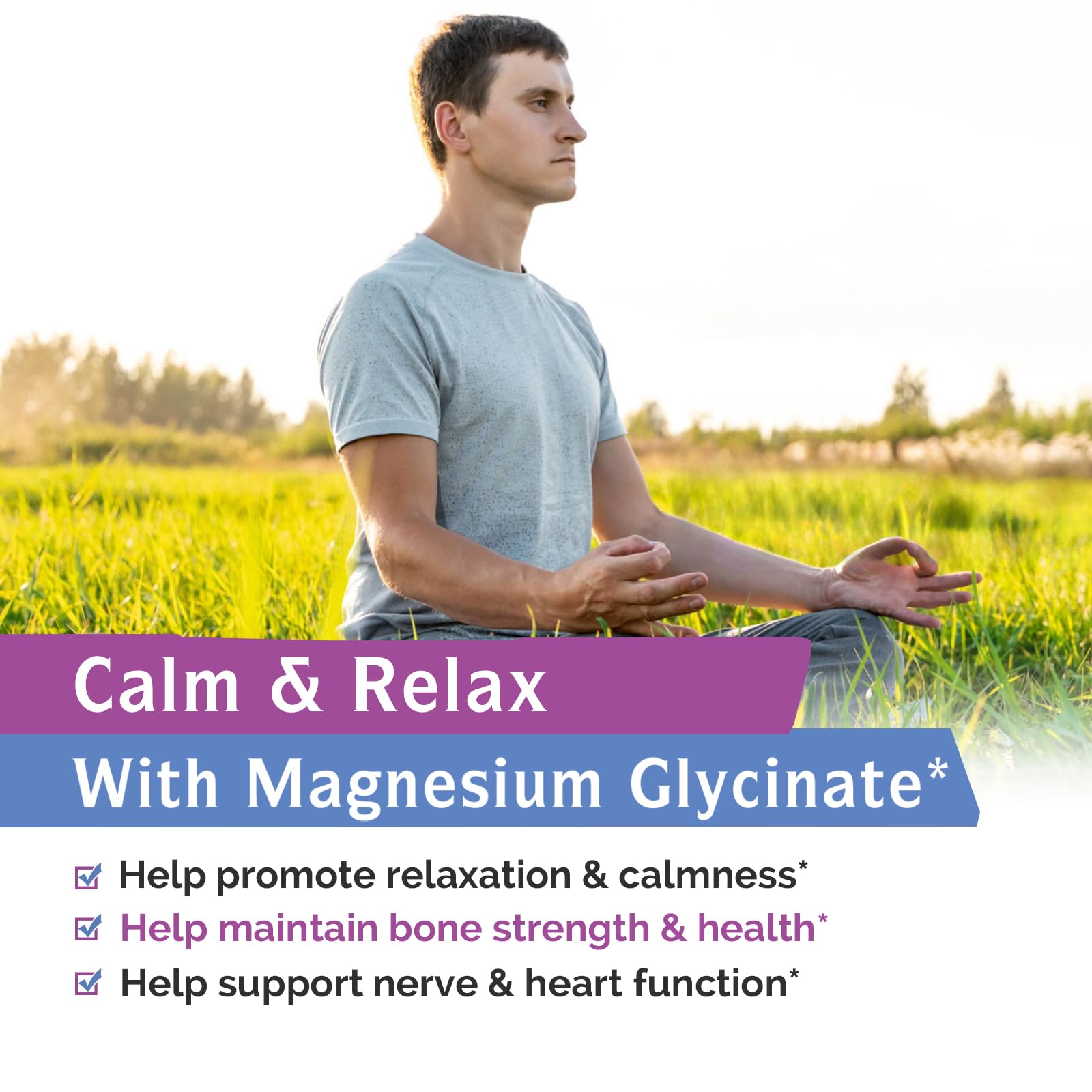Innate Vitality Magnesium Glycinate 400mg, Non Buffered & High Absorption Magnesium Supplement for Sleep, Relaxation, Heart & Bone Health for Men & Women, Non-GMO, No Gluten, 240 Vegan Capsules - dailyvitalstore