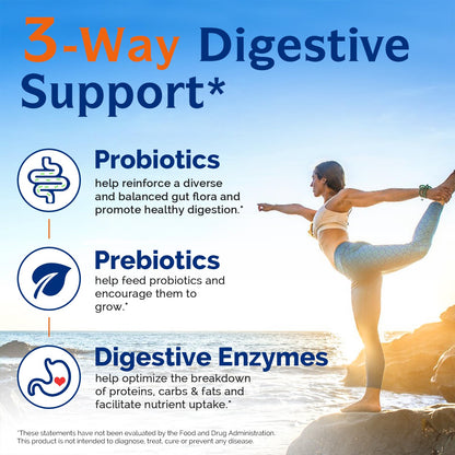 Innate Vitality Probiotics 120 Billion CFUs for Men & Women, 34 Strains with Prebiotics & Digestive Enzymes, Immune & Digestive Health - dailyvitalstore