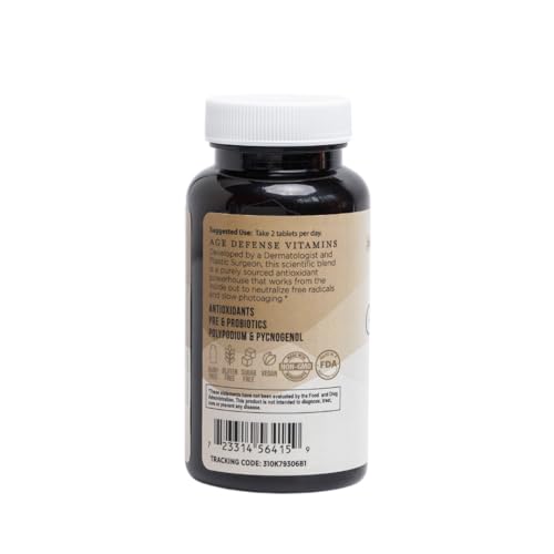 Inner Glow Age Defense Vitamins - Dermatologist and Plastic Surgeon Developed to Fight photoaging and Melasma, Polypodium Leucotomos Antioxidant Formula – Vegan, Gluten-Free – 60 Capsules - dailyvitalstore