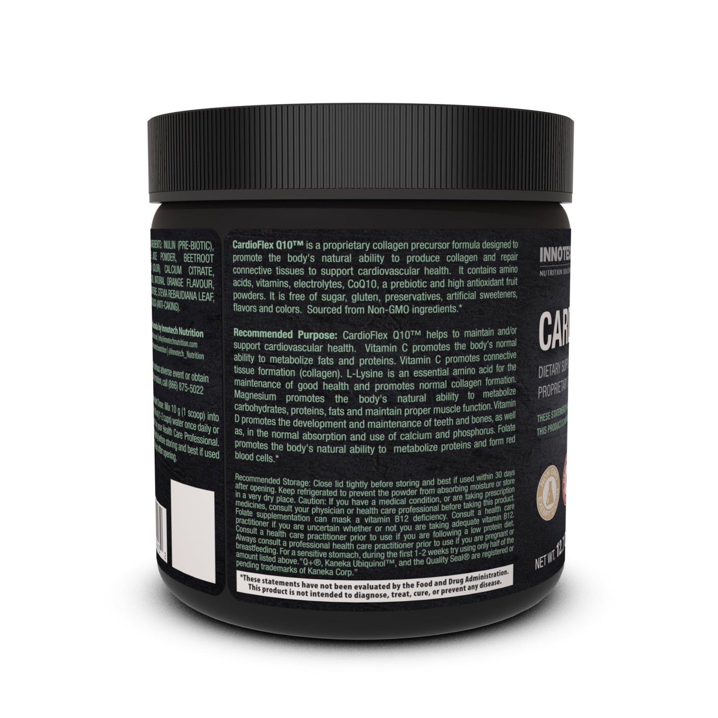Innotech Nutrition CardioFlex Q10 Heart Health & Energy Support CoQ10 Amino Acids & Electrolytes Orange 360g - dailyvitalstore