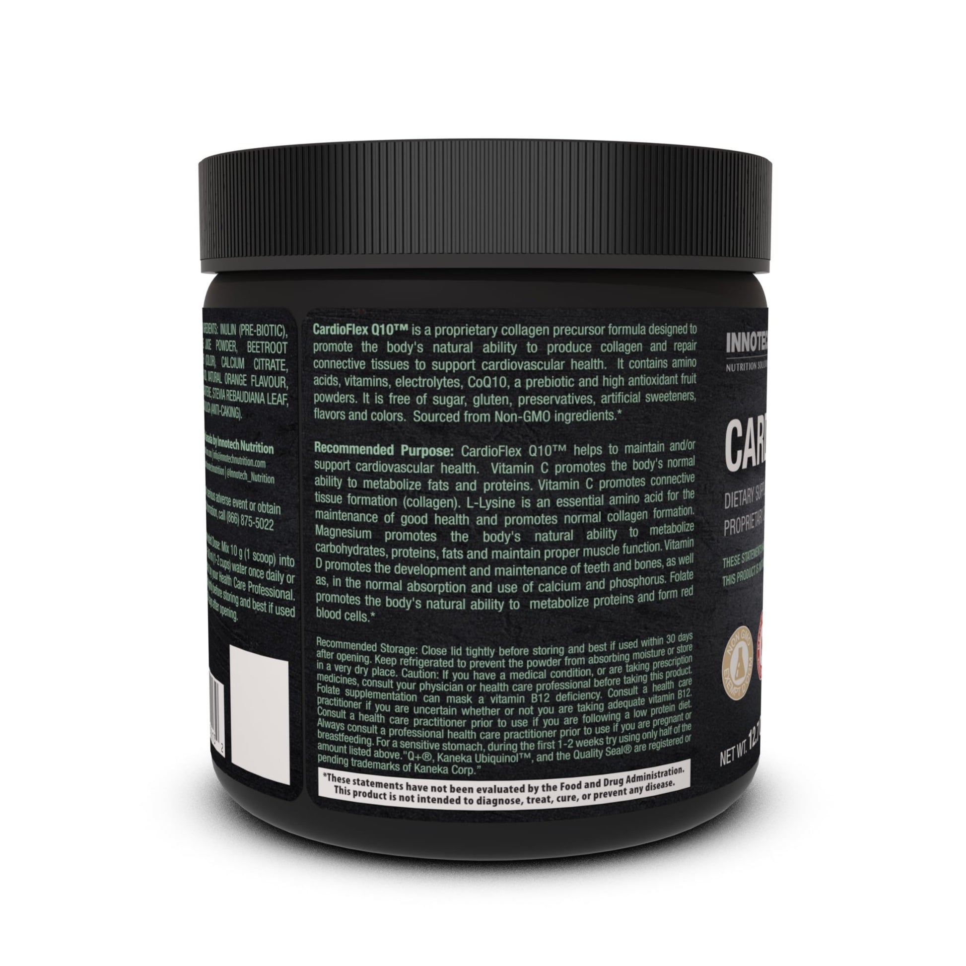 Innotech Nutrition CardioFlex Q10 Heart Health & Energy Support CoQ10 Amino Acids & Electrolytes Orange 360g - dailyvitalstore