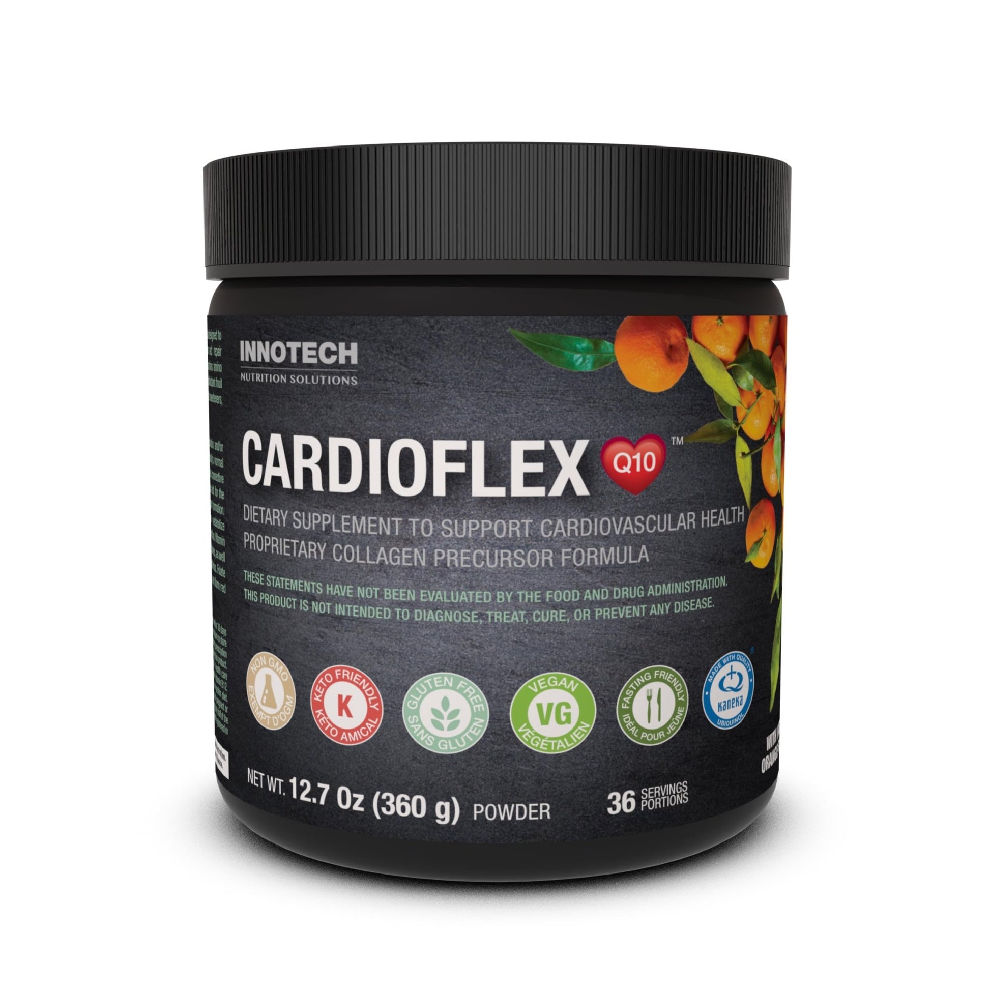 Innotech Nutrition CardioFlex Q10 Heart Health & Energy Support CoQ10 Amino Acids & Electrolytes Orange 360g - dailyvitalstore