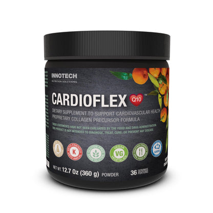 Innotech Nutrition CardioFlex Q10 Heart Health & Energy Support CoQ10 Amino Acids & Electrolytes Orange 360g - dailyvitalstore