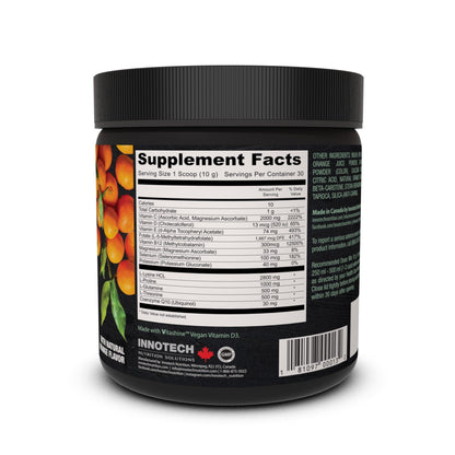 Innotech Nutrition CardioFlex Q10 Heart Health & Energy Support CoQ10 Amino Acids & Electrolytes Orange 360g - dailyvitalstore