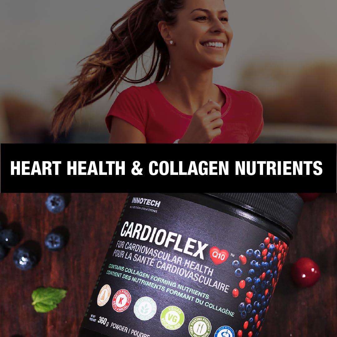 Innotech Nutrition CardioFlex Q10 Heart Health & Energy Support CoQ10 Amino Acids & Electrolytes Orange 360g - dailyvitalstore