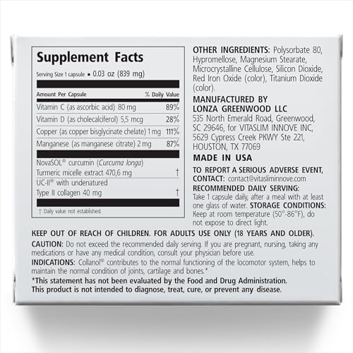 Innovation in The Care of Healthy Joints – Liquid Formula in a Double Capsule. 3D Collagen + Micelle Extract of Turmeric Roots 1 Capsule/Day. Laboratory Tested - dailyvitalstore