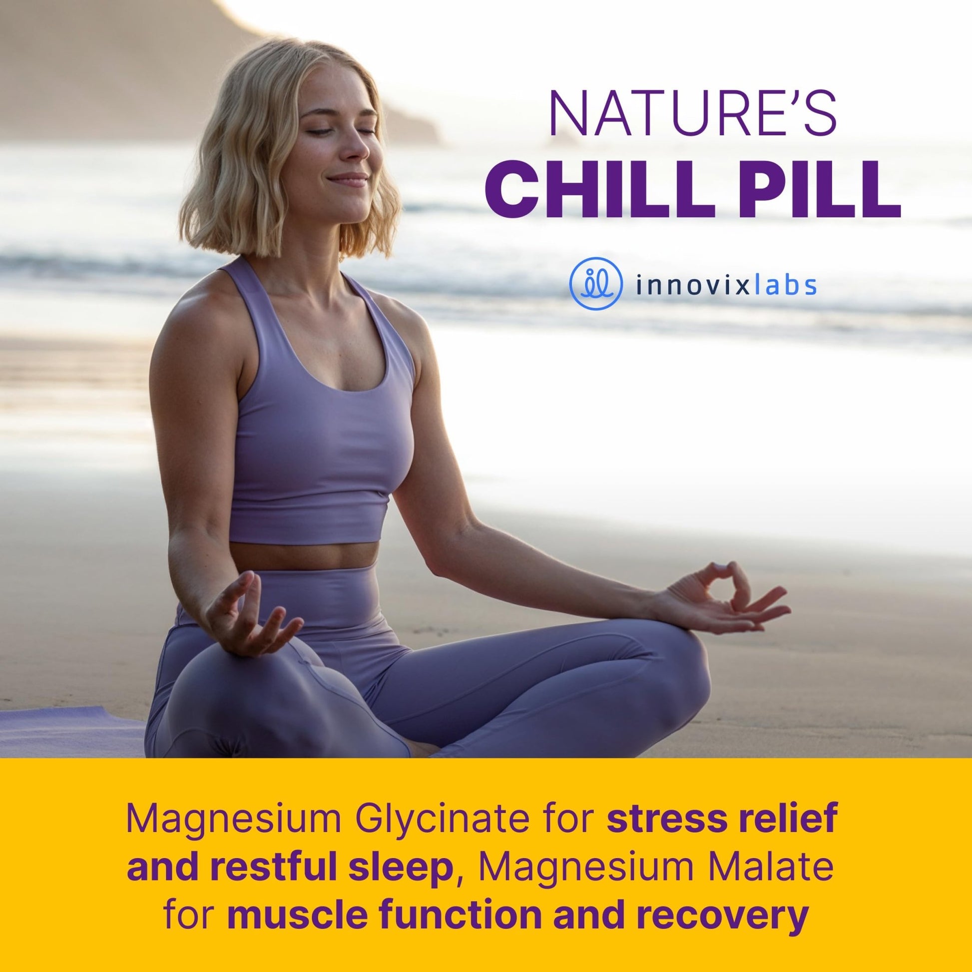 InnovixLabs Advanced Magnesium Capsules - 150 Ct, 210 mg - Chelated Glycinate and Malate - High Absorption, Promotes Relaxation, Bones, Muscle Health, Vegan Malate Sleep Supplement - dailyvitalstore