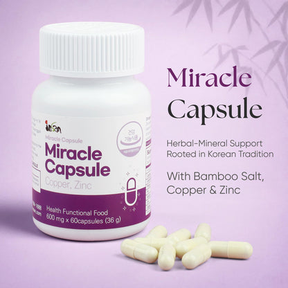 Insan Miracle Capsules with 9X Roasted Bamboo Salt – Daily Multivitamin & Mineral Supplement with Nandamban for Energy, Immune Health & Natural Detox Support – 60 Capsules - dailyvitalstore