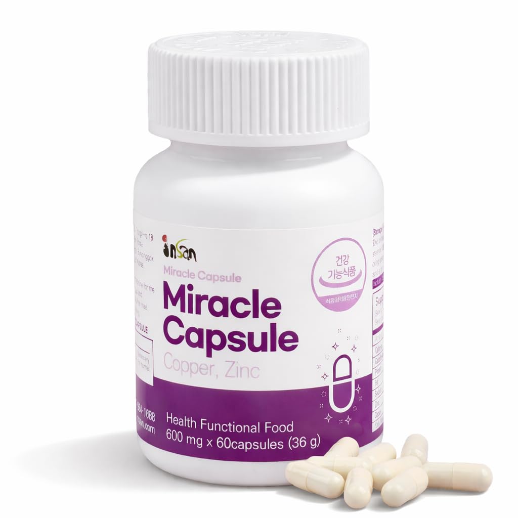 Insan Miracle Capsules with 9X Roasted Bamboo Salt – Daily Multivitamin & Mineral Supplement with Nandamban for Energy, Immune Health & Natural Detox Support – 60 Capsules - dailyvitalstore