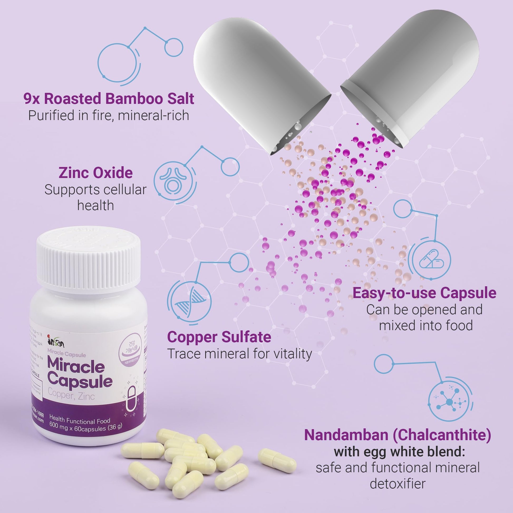 INSANORIGINS Miracle Capsule Immune Defense Support Supplement 18g (600mg - 30 Capsules) [Starter Pack] - dailyvitalstore