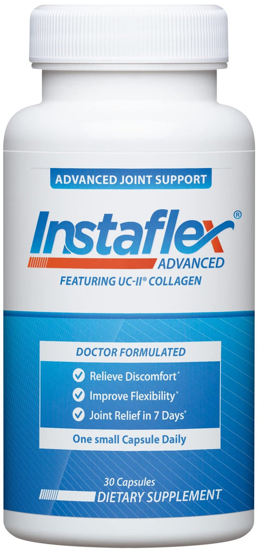 Instaflex Advanced Joint Support Supplement - Turmeric, Resveratrol, Boswellia Serrata Extract, BioPerine, UC-II Collagen- 30 Count - dailyvitalstore
