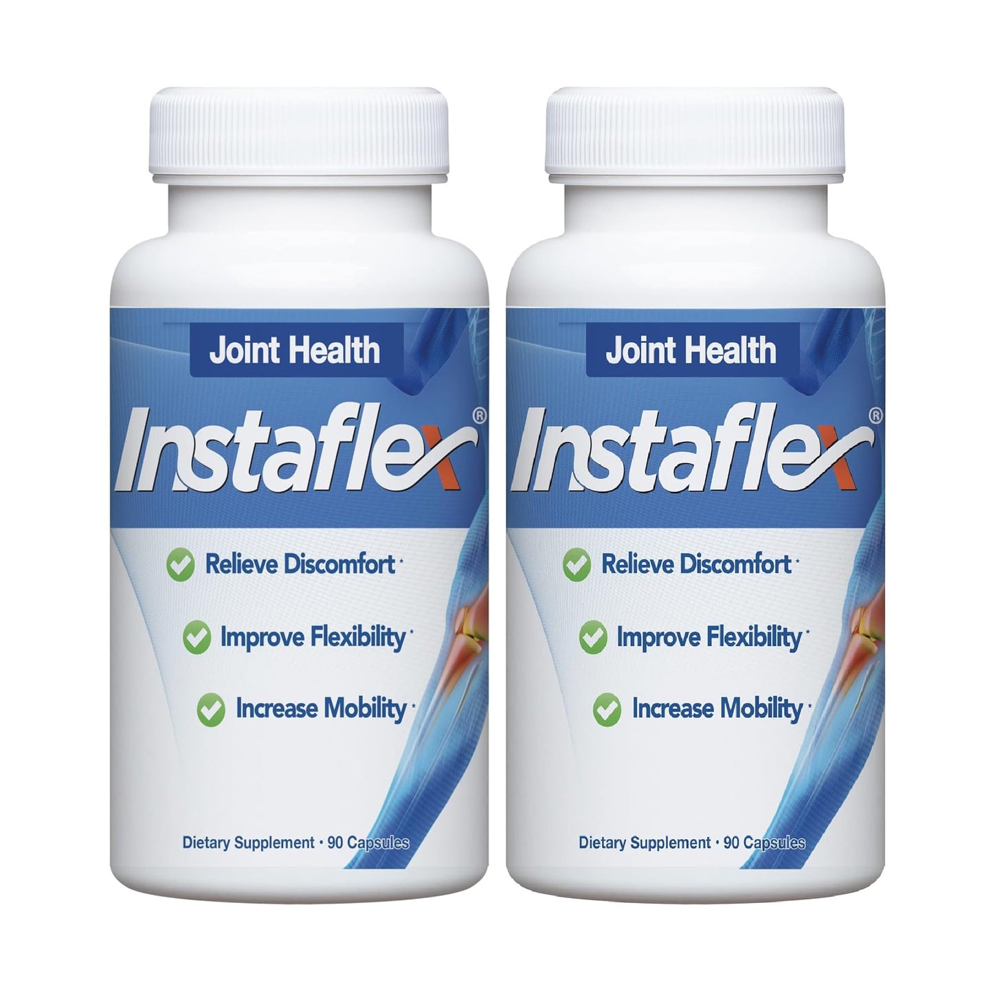 Instaflex Joint Support Supplement for Men and Women - Glucosamine, MSM, White Willow, Turmeric, Ginger, Cayenne, Hyaluronic Acid - 180 Capsules - dailyvitalstore