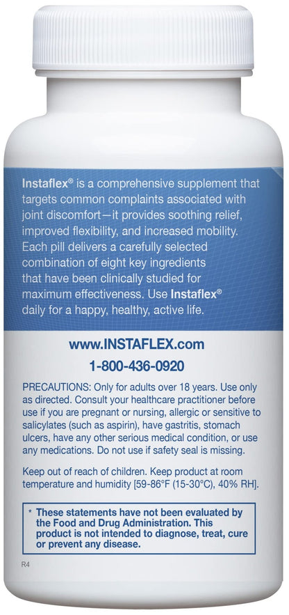 Instaflex Joint Support Supplement for Men and Women - Glucosamine, MSM, White Willow, Turmeric, Ginger, Cayenne, Hyaluronic Acid - 180 Capsules - dailyvitalstore