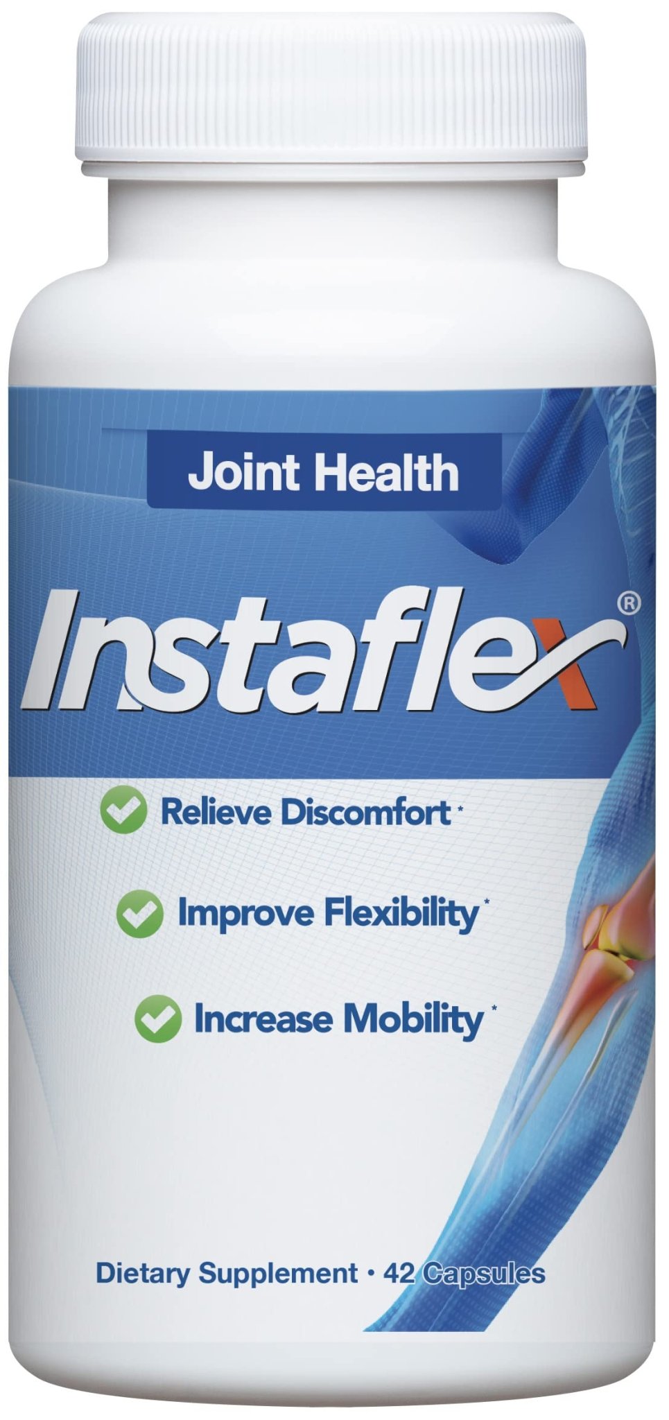 Instaflex Joint Support Supplement for Men and Women - Glucosamine, MSM, White Willow, Turmeric, Ginger, Cayenne, Hyaluronic Acid - 42 Capsules - dailyvitalstore