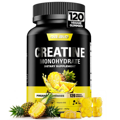 Instant Boost Creatine Monohydrate Gummies, Complex Formula with Real 5000mg Creatine, L-Taurine, B12, Mg & K, Pre-Workout Creatine for Women & Men to Support Energy - dailyvitalstore