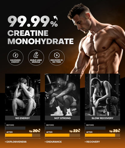 Instant Boost Creatine Monohydrate Gummies, Complex Formula with Real 5000mg Creatine, L-Taurine, B12, Mg & K, Pre-Workout Creatine for Women & Men to Support Energy - dailyvitalstore