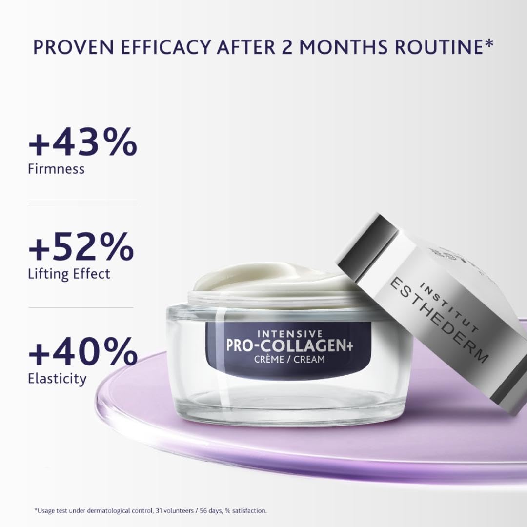 Institut Esthederm - Pro-Collagen+ Cream - Face & Neck - Targets Lack of Firmness & Skin Sagging - Redefines Facial Contours - dailyvitalstore
