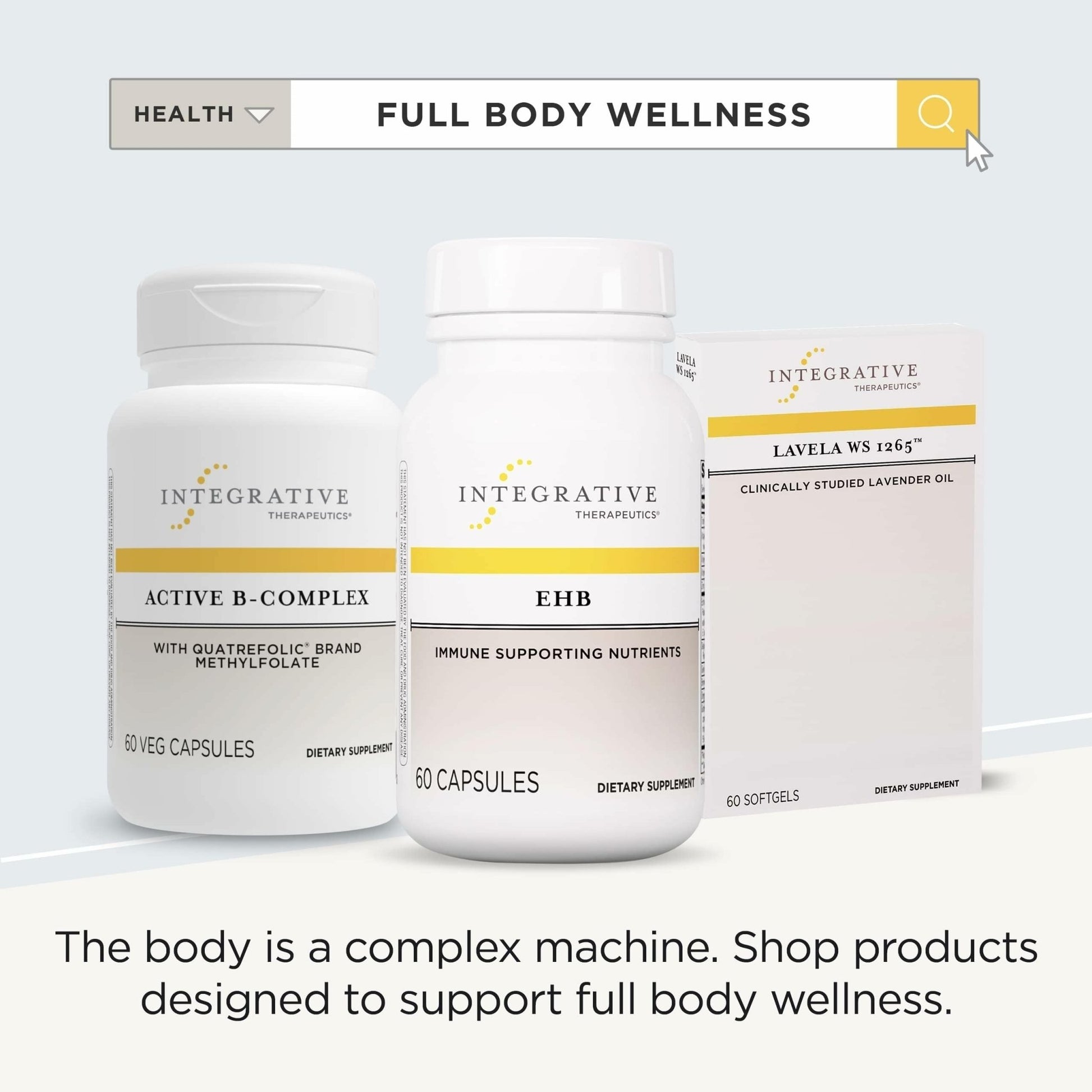 Integrative Therapeutics EHB - Immune Support Supplement with Vitamins A, C & B6* - Mineral Support with Zinc - Dairy-Free & Gluten-Free - 60 Capsules (20 Servings) - dailyvitalstore