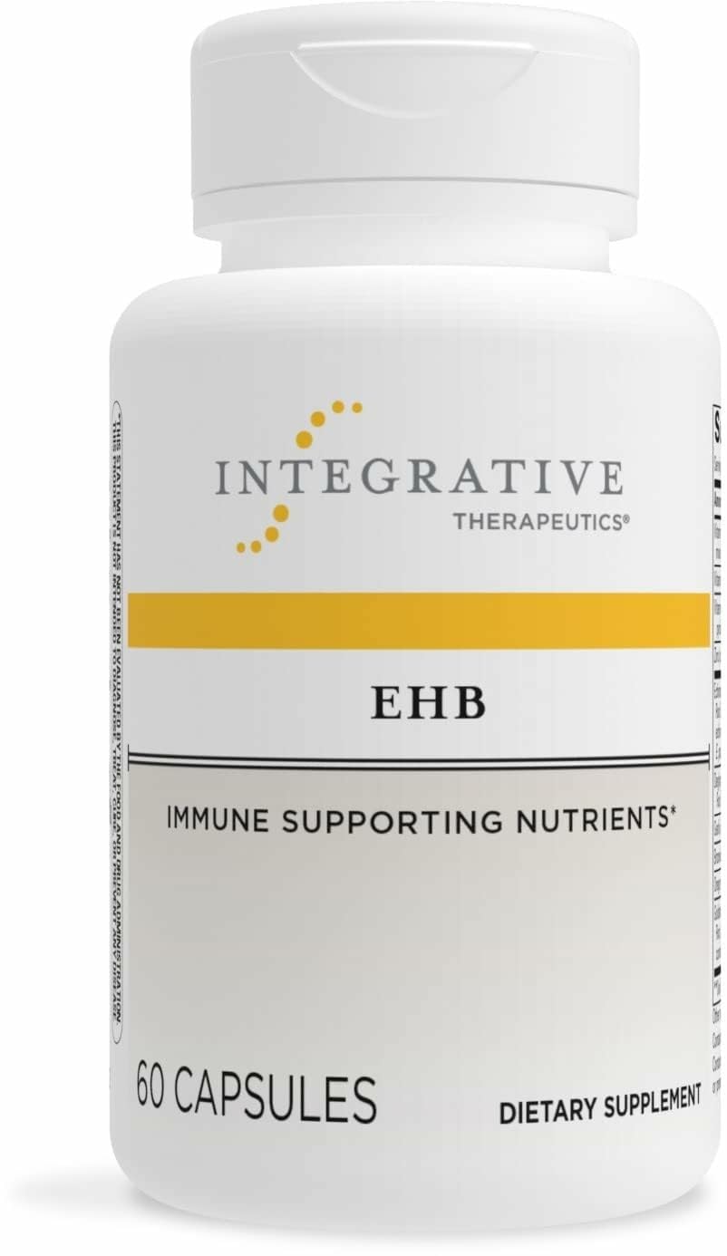 Integrative Therapeutics EHB - Immune Support Supplement with Vitamins A, C & B6* - Mineral Support with Zinc - Dairy-Free & Gluten-Free - 60 Capsules (20 Servings) - dailyvitalstore