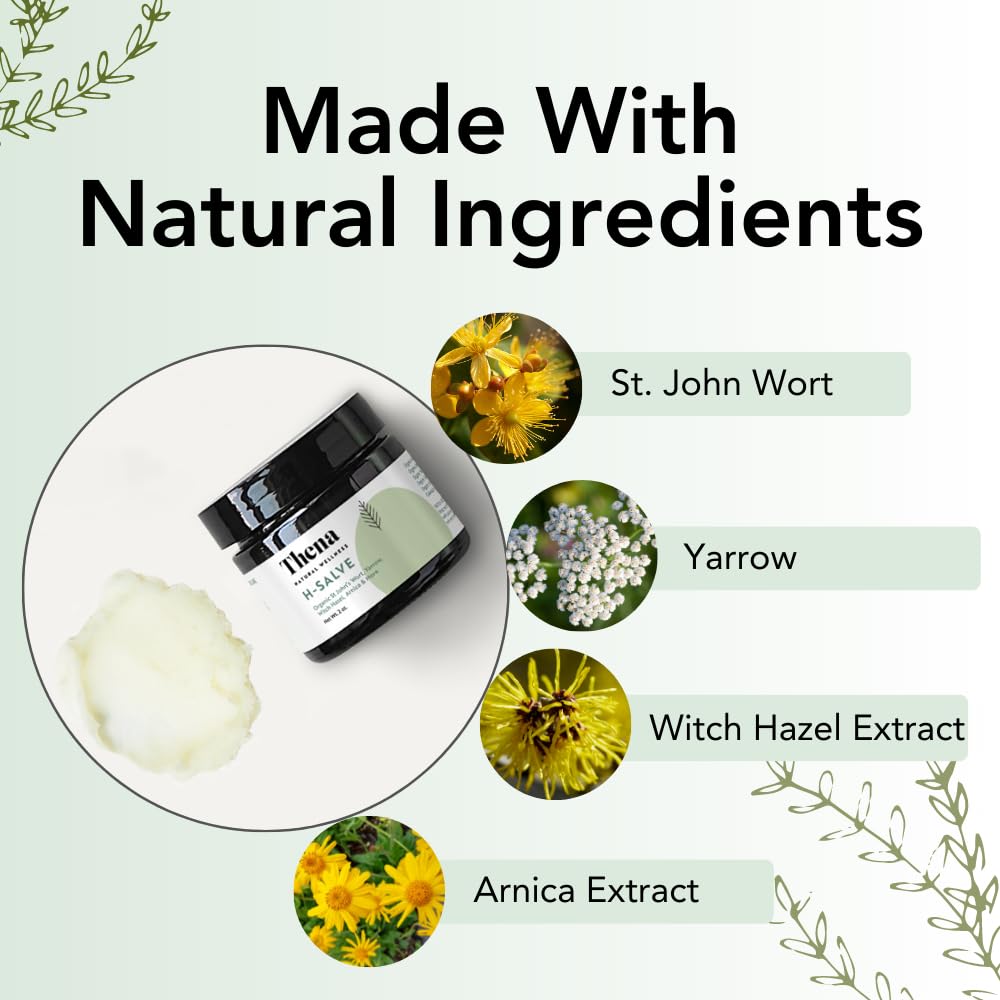 Intense Hemorrhoid Treatment Natural Hemorrhoid Relief Cream, Max Strength Herbal Anal Fissure Relief Ointment with Organic Witch Hazel for Postpartum Piles, Best with Thena Sitz Bath Soak Women Men - dailyvitalstore