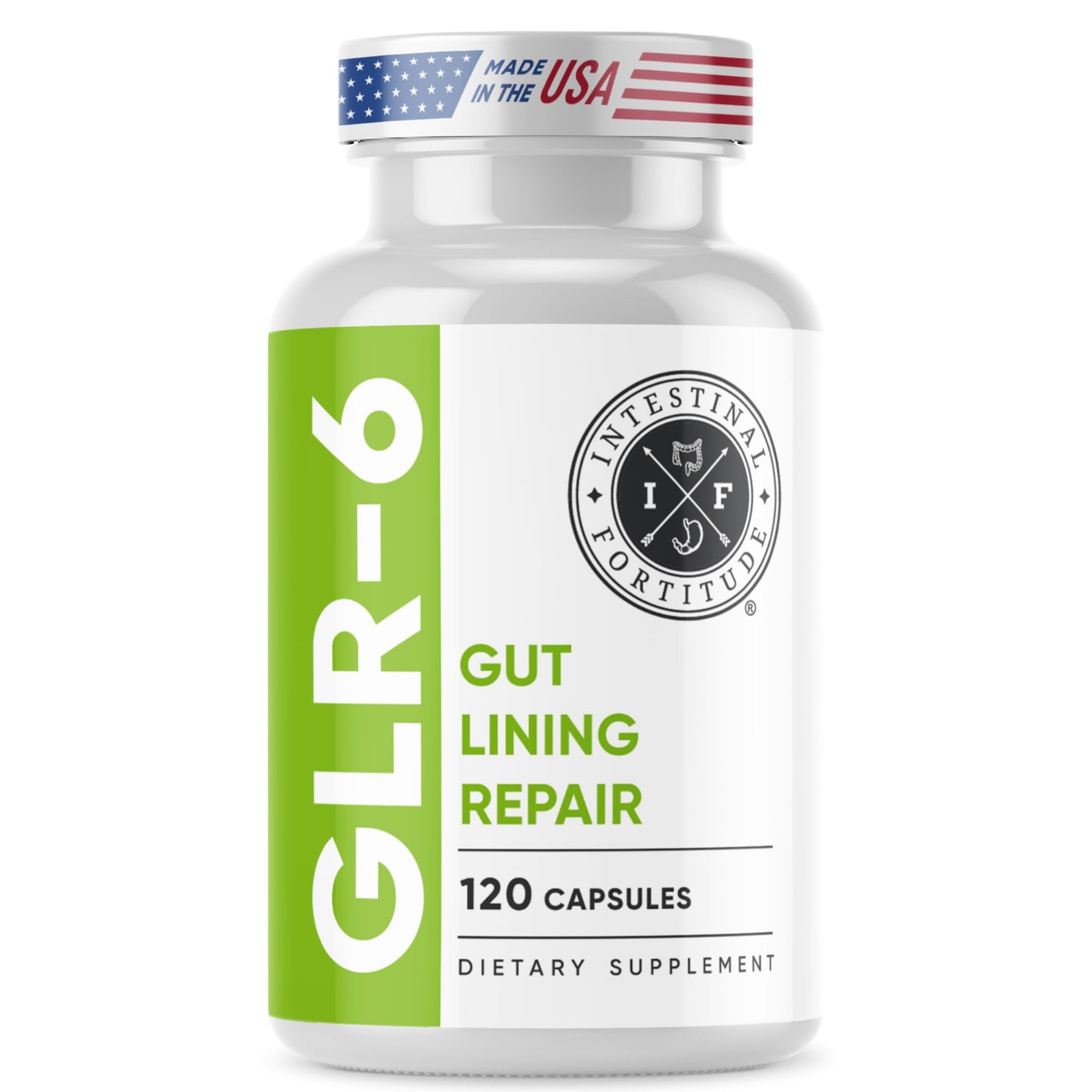 Intestinal Fortitude GLR-6 - Gut Lining Repair Supplement for Gut Health - Leaky Gut Repair with L-Glutamine, Slippery Elm, DGL Licorice Root, Marshmallow Root, Fenugreek - dailyvitalstore
