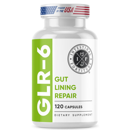 Intestinal Fortitude GLR-6 - Gut Lining Repair Supplement for Gut Health - Leaky Gut Repair with L-Glutamine, Slippery Elm, DGL Licorice Root, Marshmallow Root, Fenugreek - dailyvitalstore