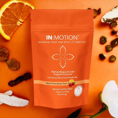 in:TotalWellness - in:Motion Natural Herbal Formula, 20 Serving Pouch, Corydalis, Tumeric, Ginger + 9 More ADAPTOGEN Herbs, Citrus Berry Flavor, 1 Count - dailyvitalstore